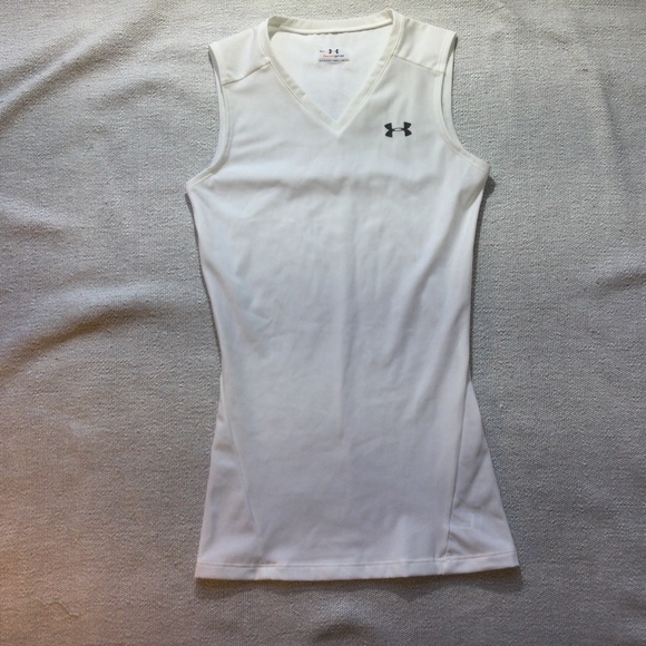 3 for $30 Under Armour white compression top sz:S - Picture 1 of 7